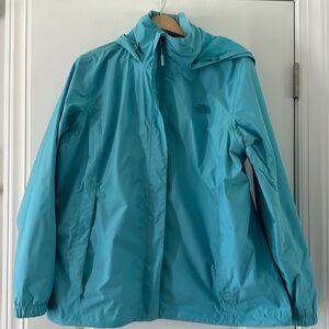 THE NORTH FACE Women's Resolve 2 Rain Jacket, Maui Blue, XX-Large
